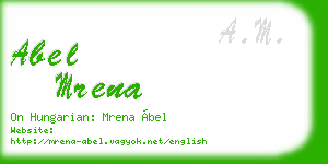 abel mrena business card